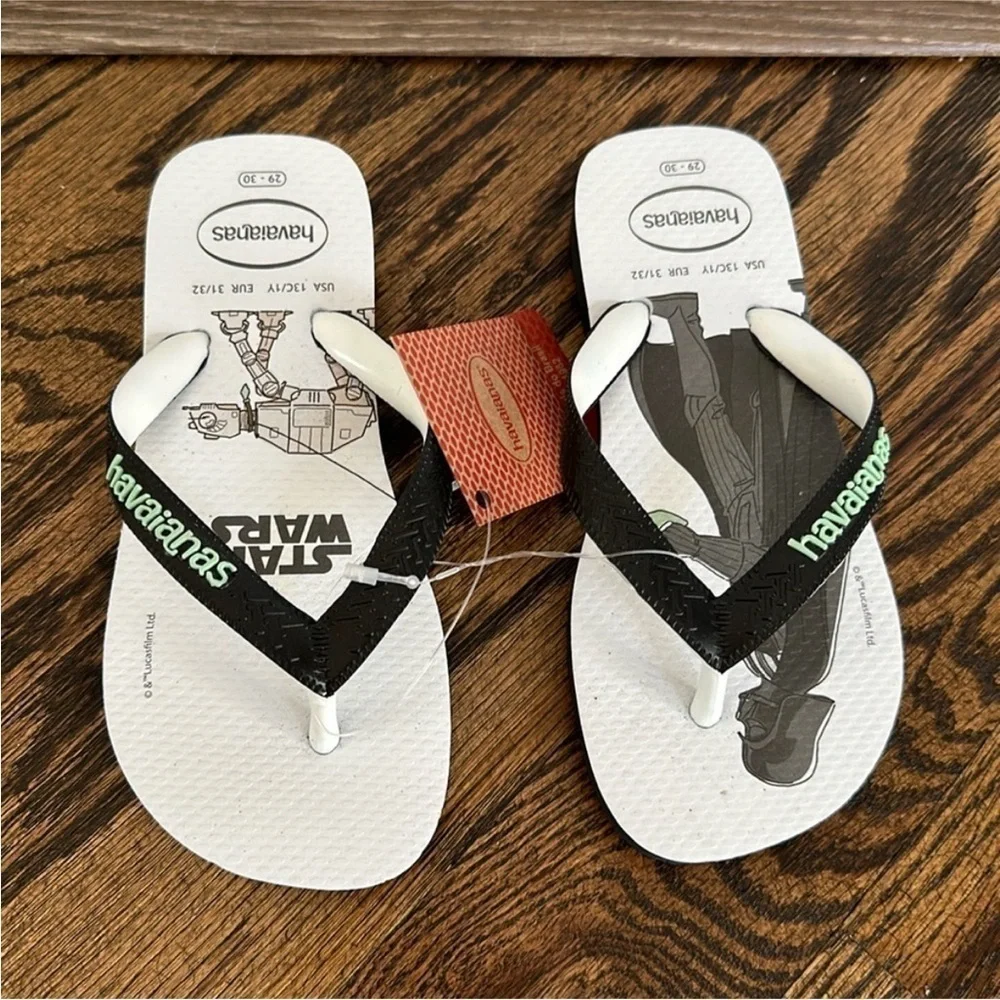 Havaianas Disney Star Wars Darth Vader Flip Flops Kids 13C/1Y